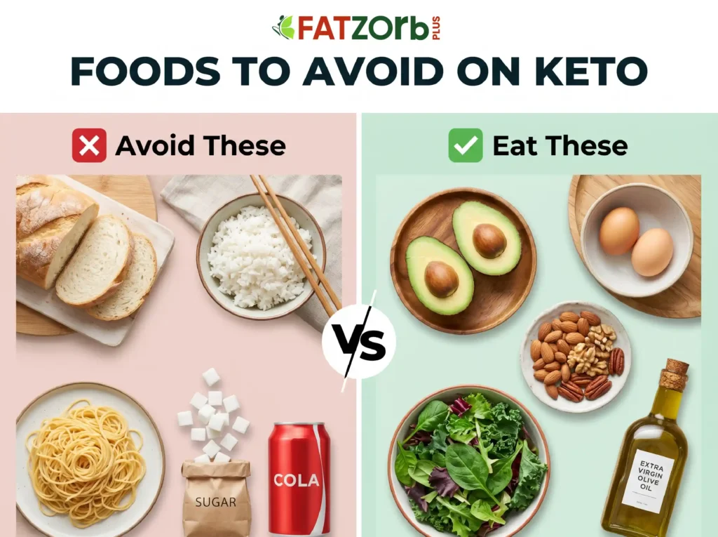 Food to avoid on Keto Diet