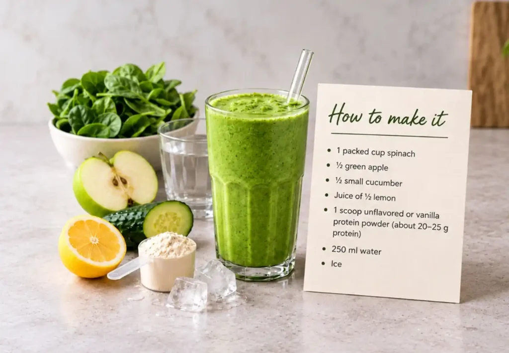 green protein smoothie